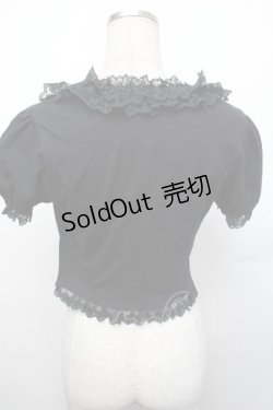 画像3: Innocent World / チュールレース半袖ボレロ  黒 S-26-01-29-028-IW-TO-AS-ZS