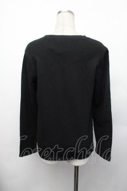 画像3: KANSAI YAMAMOTO / 刺繍ロンT  黒 S-26-01-29-030-PU-TO-HR-ZS