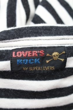 画像3: SUPER LOVERS / ボーダーパーカー  黒ｘ白 S-26-01-31-031-PU-TO-HR-ZS