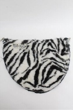 画像1: SEXY DYNAMITE LONDON / ゼブラ柄フラップ  黒ｘ白 S-26-01-31-006-PU-ZA-HR-ZS