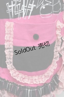 画像6: MARI'S ROCK / うさみみボーダーパーカー  黒ｘピンク S-26-01-31-032-PU-BL-HR-ZS