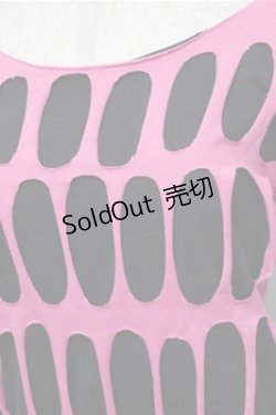 画像3: SEXY DYNAMITE LONDON / 袖ボーダーカットソー  黒ｘピンク S-26-01-31-033-PU-TO-HR-ZS