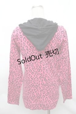 画像2: SEX POT ReVeNGe / レオパードパーカー  黒 S-26-01-31-034-SP-TS-HR-ZS