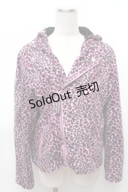 画像1: SUPER LOVERS / レオパードパーカー  パープル S-26-01-31-035-PU-TS-HR-ZS