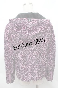 画像2: SUPER LOVERS / レオパードパーカー  パープル S-26-01-31-035-PU-TS-HR-ZS