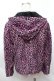 画像2: SUPER LOVERS / レオパードパーカー  パープル S-26-01-31-035-PU-TS-HR-ZS (2)