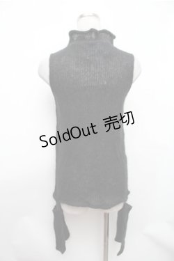 画像2: PEACE NOW / スカルノースリーブモヘアニット  黒ｘ白 S-26-01-31-039-PU-TO-HR-ZS