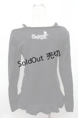 画像2: ALGONQUINS / 重ね着風プリントカットソー  黒 S-26-01-31-040-AL-TO-HR-ZS