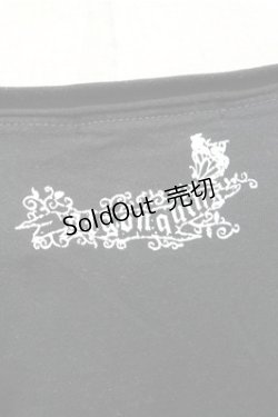 画像3: ALGONQUINS / 重ね着風プリントカットソー  黒 S-26-01-31-040-AL-TO-HR-ZS