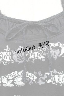 画像4: ALGONQUINS / 重ね着風プリントカットソー  黒 S-26-01-31-040-AL-TO-HR-ZS