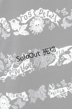 画像5: ALGONQUINS / 重ね着風プリントカットソー  黒 S-26-01-31-040-AL-TO-HR-ZS