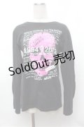 PEACE NOW / スカルプリントカットソー  黒 S-26-01-31-044-PU-BL-HR-ZS