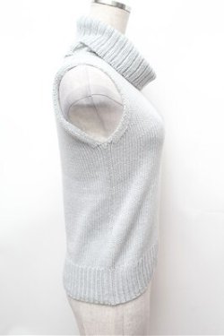画像2: INGEBORG / ノースリーブタートルニット  グレー S-26-01-31-047-LO-TO-HR-ZS