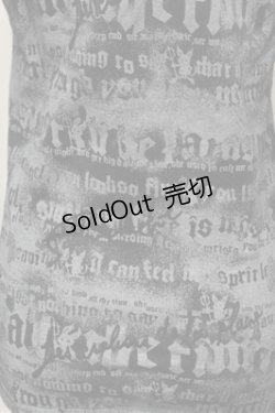 画像4: ALGONQUINS / 総柄カットソー  黒ｘグレー S-26-01-31-048-AL-TO-HR-ZS