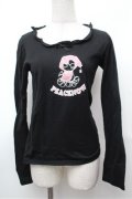 PEACE NOW / プリントカットソー  黒 S-26-01-31-050-PU-TO-HR-ZS