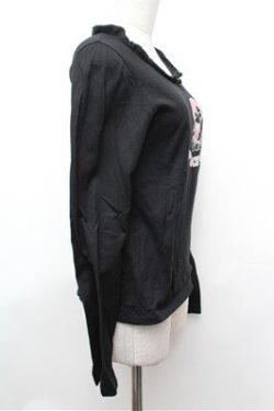 画像3: PEACE NOW / プリントカットソー  黒 S-26-01-31-050-PU-TO-HR-ZS