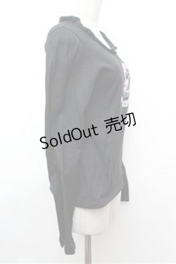 画像3: PEACE NOW / プリントカットソー  黒 S-26-01-31-050-PU-TO-HR-ZS