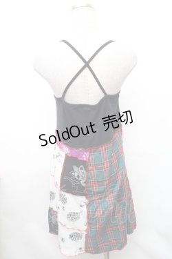 画像2: HANGRY&ANGRY / キャラptキャミソール  黒ｘ赤ｘ緑 S-26-01-31-1003-HN-TO-HR-ZS