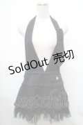 ALGONQUINS / 2Wayホルター付スカート  黒 S-26-01-31-1032-AL-SK-HR-ZS
