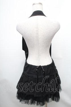 画像2: ALGONQUINS / 2Wayホルター付スカート  黒 S-26-01-31-1032-AL-SK-HR-ZS