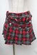 画像1: ALGONQUINS / チェック柄キュロット  赤ｘグレー S-26-01-31-1037-AL-PA-HR-ZS (1)