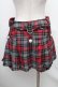 画像2: ALGONQUINS / チェック柄キュロット  赤ｘグレー S-26-01-31-1037-AL-PA-HR-ZS (2)