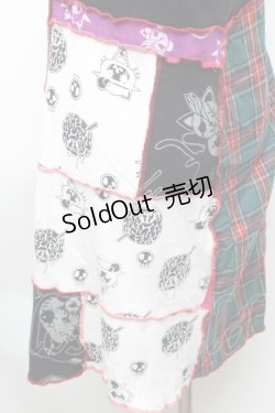 画像4: HANGRY&ANGRY / キャラptキャミソール  黒ｘ赤ｘ緑 S-26-01-31-1003-HN-TO-HR-ZS