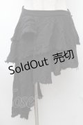 SEXY DYNAMITE LONDON / ガーゼイレヘムスカート  黒 S-26-01-31-1038-PU-SK-HR-ZS