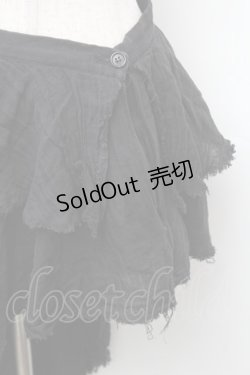 画像3: SEXY DYNAMITE LONDON / ガーゼイレヘムスカート  黒 S-26-01-31-1038-PU-SK-HR-ZS