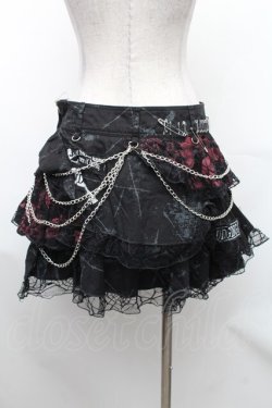 画像2: MAD / パッチ配色チェックティアードスカート S 黒 S-26-01-31-1039-PU-SK-HR-ZS