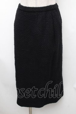 画像1: INGEBORG / ツイード調スカート  黒 S-26-01-31-1043-LO-SK-HR-ZS