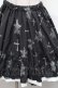 画像3: FRILL / 裾レイヤードプリントスカート  黒ｘ白 S-26-01-31-1046-HN-SK-HR-ZS (3)