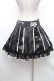 画像2: FRILL / レース切替プリントスカート  黒ｘ白 S-26-01-31-1047-HN-SK-HR-ZS (2)