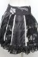 画像4: FRILL / レース切替プリントスカート  黒ｘ白 S-26-01-31-1047-HN-SK-HR-ZS (4)