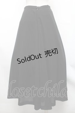 画像2: INGEBORG / 無地ロングフレアスカート  黒 S-26-01-31-1052-LO-SK-HR-ZS