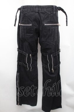 画像2: TRIPP NYC / ジップアップパンツ 7 黒 S-26-01-31-1056-PU-PA-HR-ZS
