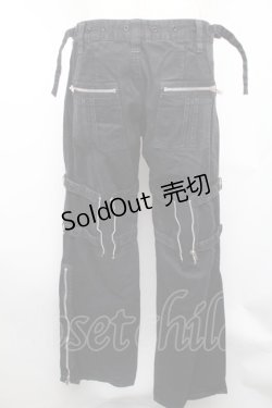 画像2: TRIPP NYC / ジップアップパンツ 7 黒 S-26-01-31-1056-PU-PA-HR-ZS