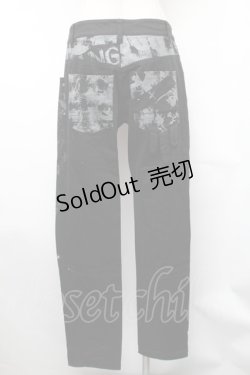 画像2: HANGRY&ANGRY / キャラクタープリントスキニーパンツ  黒 S-26-01-31-1057-HN-PA-HR-ZS