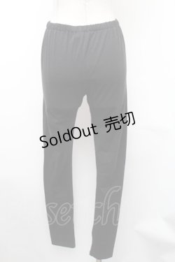 画像2: ALGONQUINS / プリントレギンスパンツ  黒 S-26-01-31-1059-AL-PA-HR-ZS