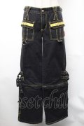 TRIPP NYC / ギミックカーゴパンツ 1 黒ｘイエロー S-26-01-31-1060-PU-PA-HR-ZS