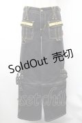 TRIPP NYC / ギミックカーゴパンツ 1 黒ｘイエロー S-26-01-31-1060-PU-PA-HR-ZS