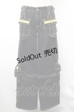 画像1: TRIPP NYC / ギミックカーゴパンツ 1 黒ｘイエロー S-26-01-31-1060-PU-PA-HR-ZS