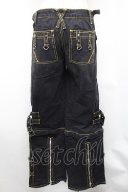 画像2: TRIPP NYC / ギミックカーゴパンツ 1 黒ｘイエロー S-26-01-31-1060-PU-PA-HR-ZS