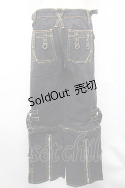 画像2: TRIPP NYC / ギミックカーゴパンツ 1 黒ｘイエロー S-26-01-31-1060-PU-PA-HR-ZS