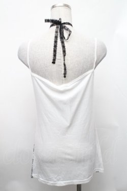 画像2: ALGONQUINS / プリントホルターキャミソール  黒ｘ白 S-26-01-31-1005-AL-TO-HR-ZS