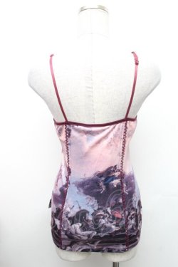 画像2: OZZ ANGELO / 絵画プリントキャミソール  パープル S-26-01-31-1001-OO-TO-HR-ZS