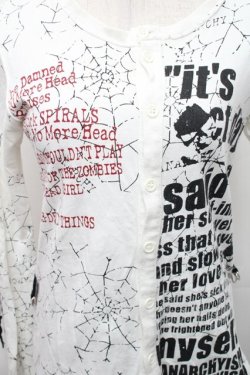 画像3: h.ANARCHY / プリントカーディガン  白 S-26-01-31-1007-HN-TO-HR-ZS