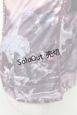 画像3: OZZ ANGELO / 絵画プリントキャミソール  パープル S-26-01-31-1001-OO-TO-HR-ZS