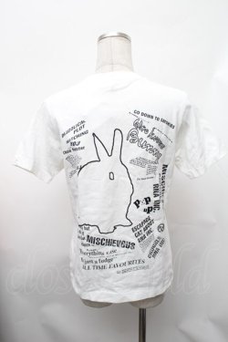 画像2: RNA / うさぎプリントTシャツ  白 S-26-01-31-1009-PU-TS-HR-ZS