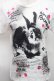 画像3: RNA / うさぎプリントTシャツ  白 S-26-01-31-1009-PU-TS-HR-ZS (3)
